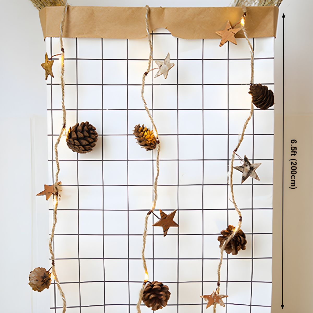 Modern Artistic Christmas Lights Plastic LED String Lights for Interior Spaces