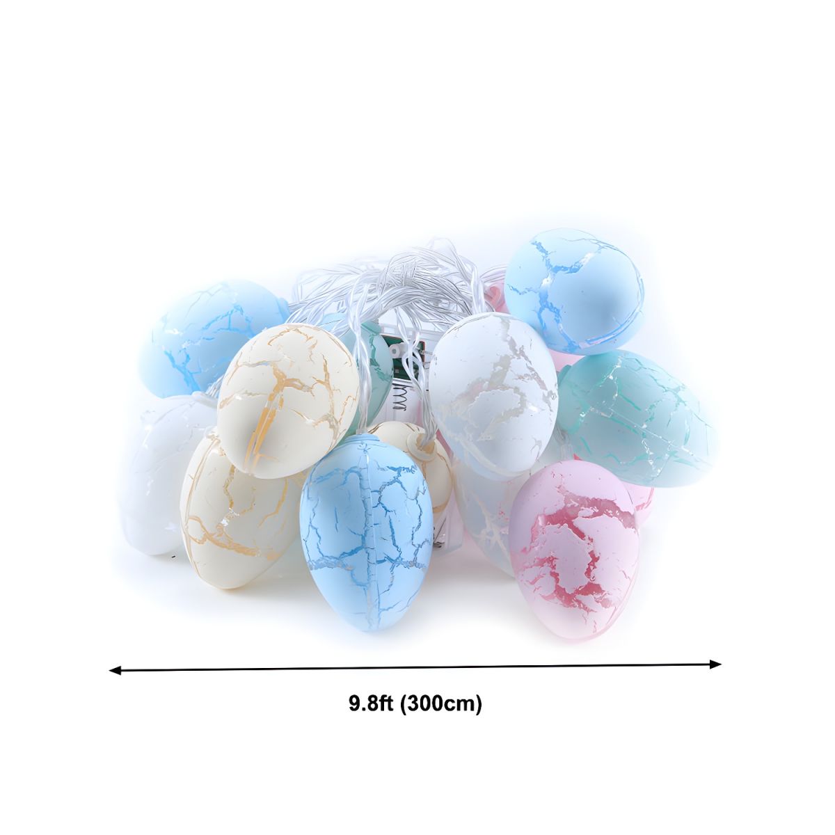 Modern Creative LED String Light Easter Crack Egg Decorative Lamp for Interior Spaces