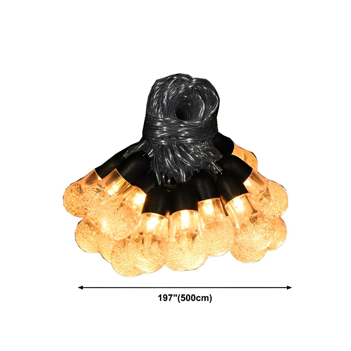 Modern Symphony LED Plastic 20-Light Global Rope Light for Garden Decorate