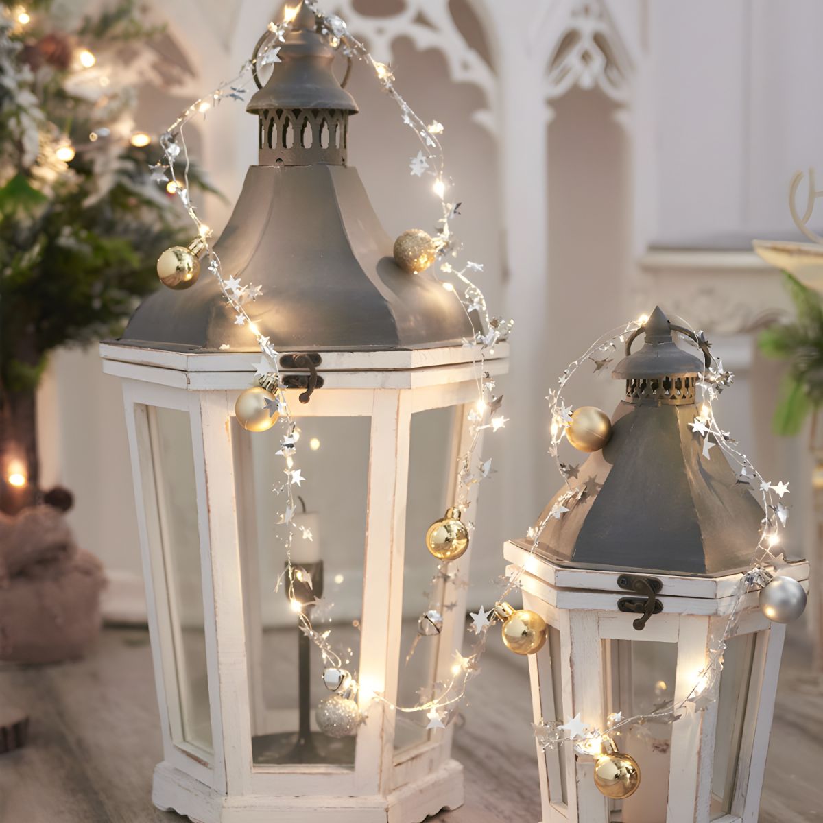 Modern Metal Rope Light LED Christmas Decorative Lights with Switch for Bedroom