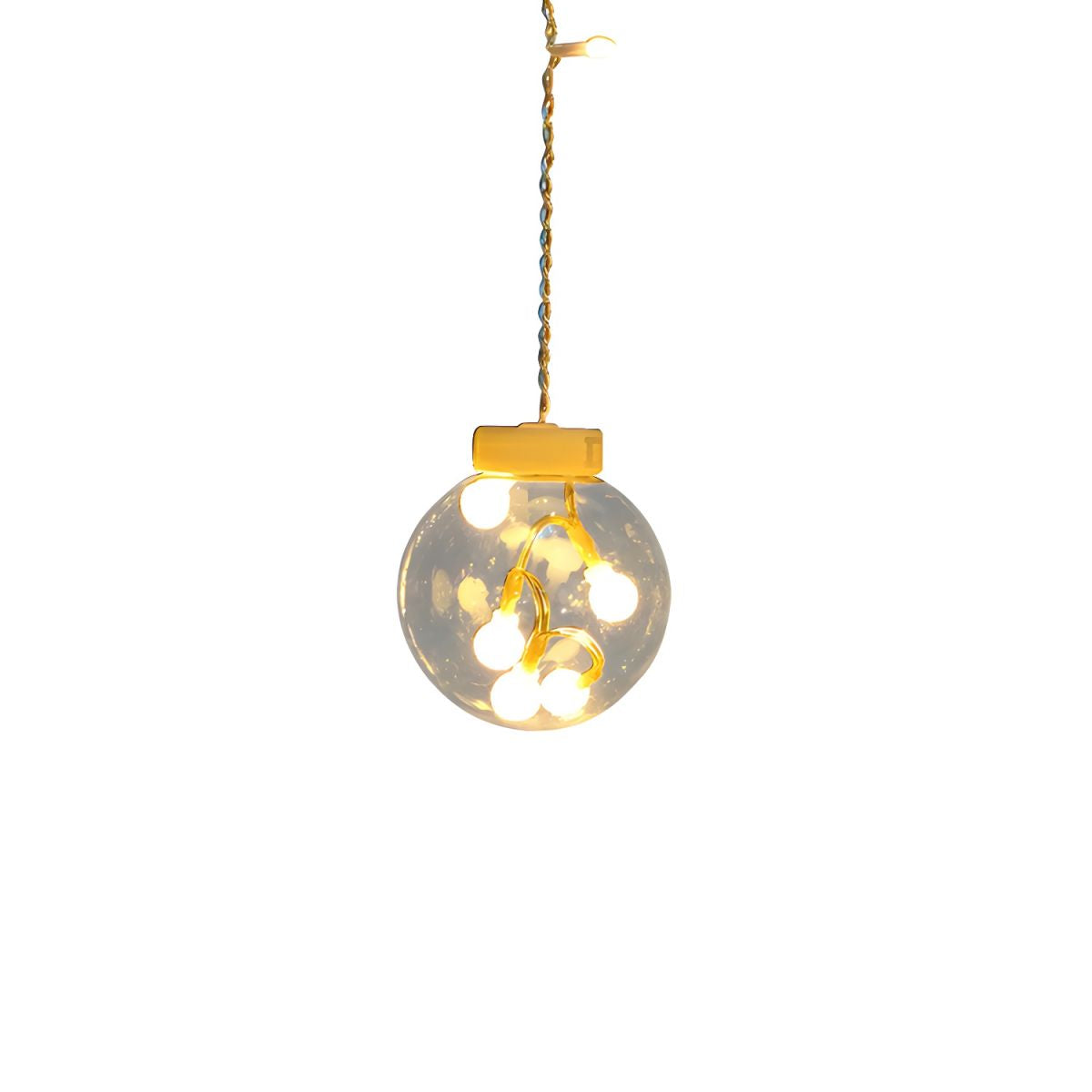 Decorative Wishing Ball LED Fairy Light Courtyard Solar String Lighting in Clear. 11.4ft