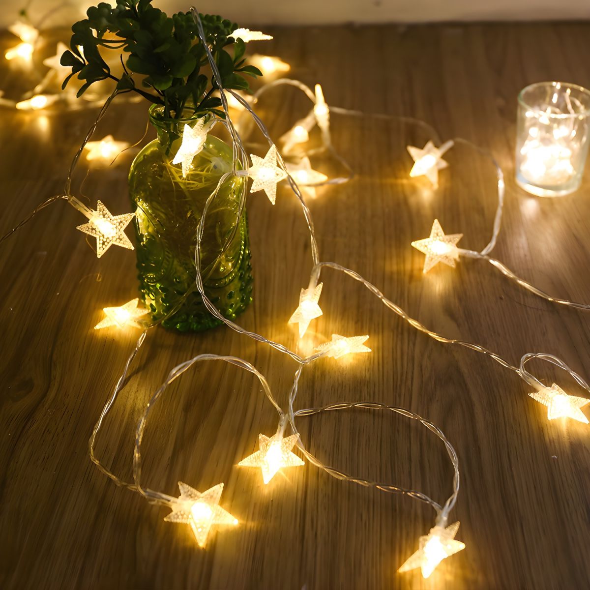 Modern Artistic LED String Lights Plastic Starry Decorative Lamp for Exterior Spaces