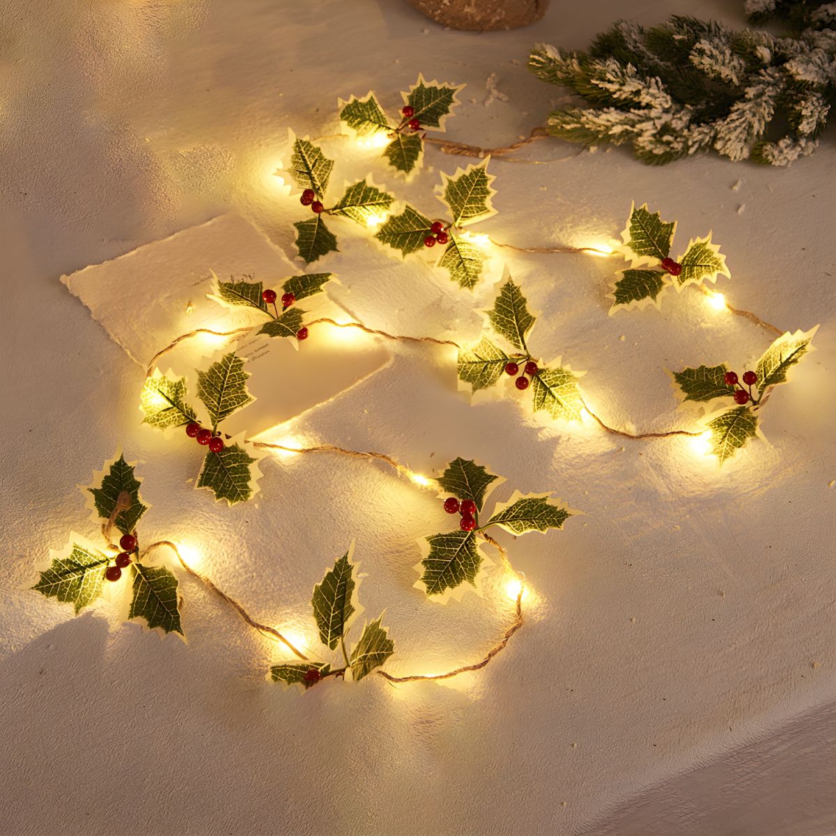 Modern Artistic Christmas Lights Plastic LED String Lights for Interior Spaces
