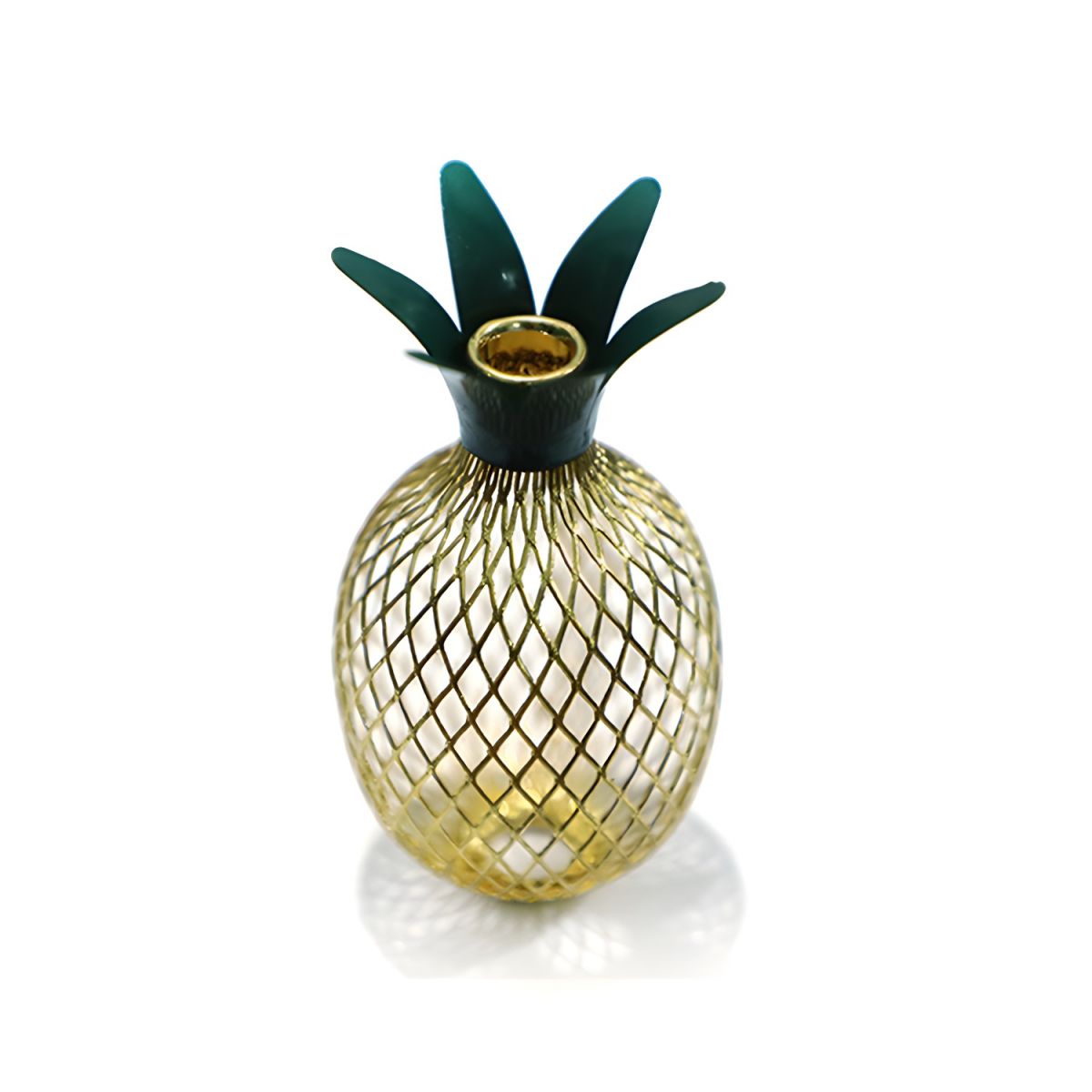 Iron Pineapple LED Light String Modernism 20/40 Bulbs Yellow Party Lighting with USB Charging. 9.8/19.6 Ft Long