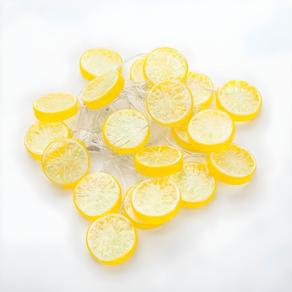 Nordic Lemon Slice String Light Set Plastic Bedroom Indoor Lighting with USB Plug