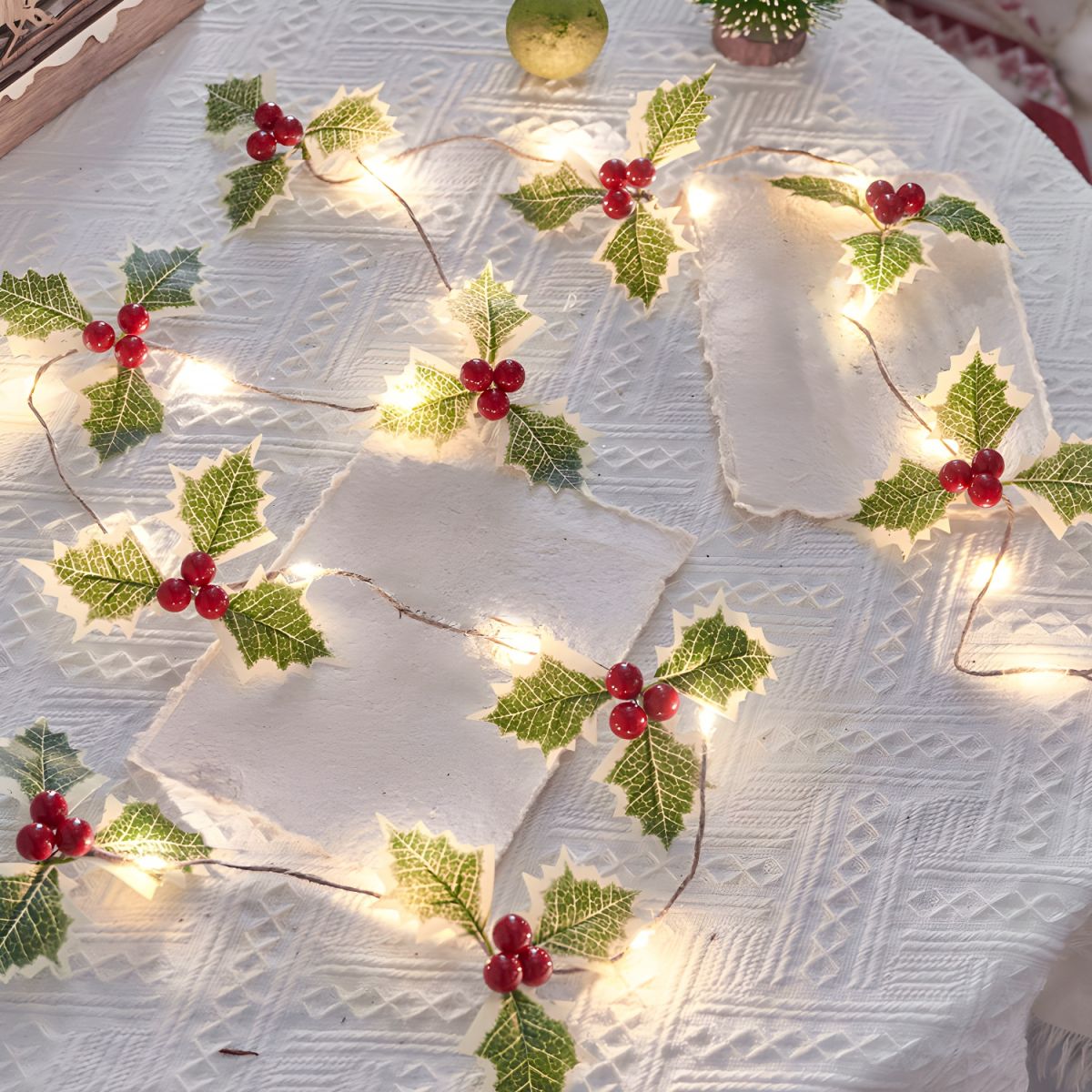 Modern Metal Rope Light LED Christmas Decorative Lights with Switch for Bedroom