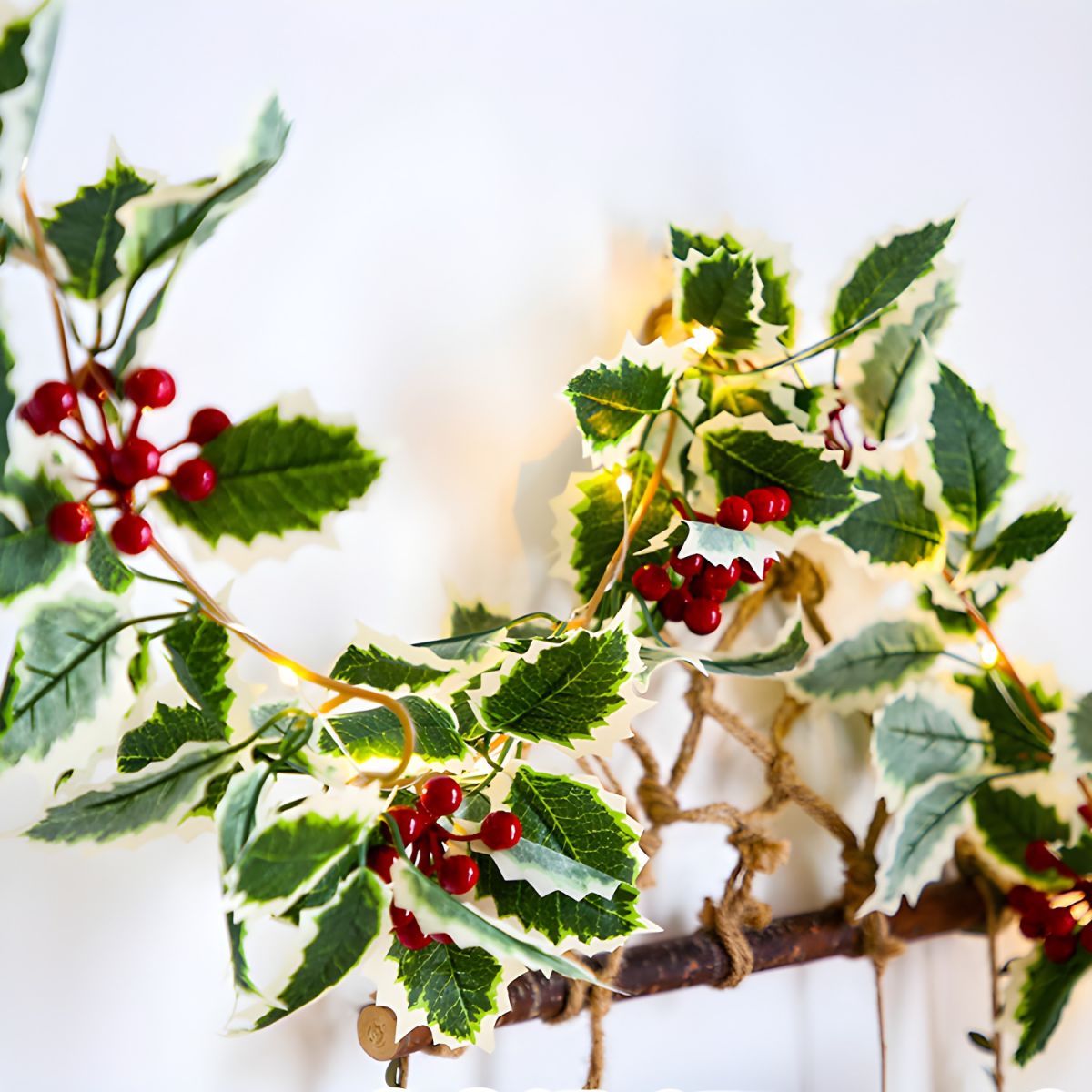 Modern Artistic Christmas Lights Plastic LED String Lights for Interior Spaces