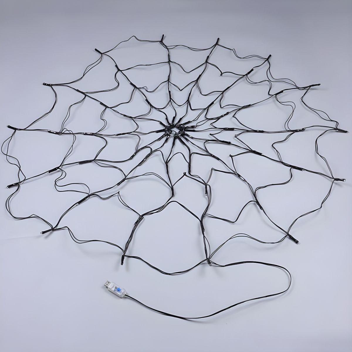 Halloween Element Decorative Lamp Modern Plastic Black LED String Light for Outdoor