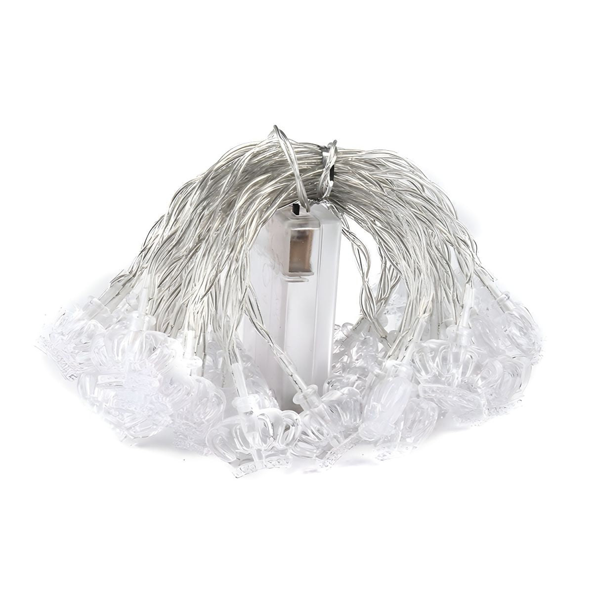 Modern Crown Fairy Light String Clear Plastic 20/40 Heads Bedroom String Lamp. 9.8/19.6 Ft Long