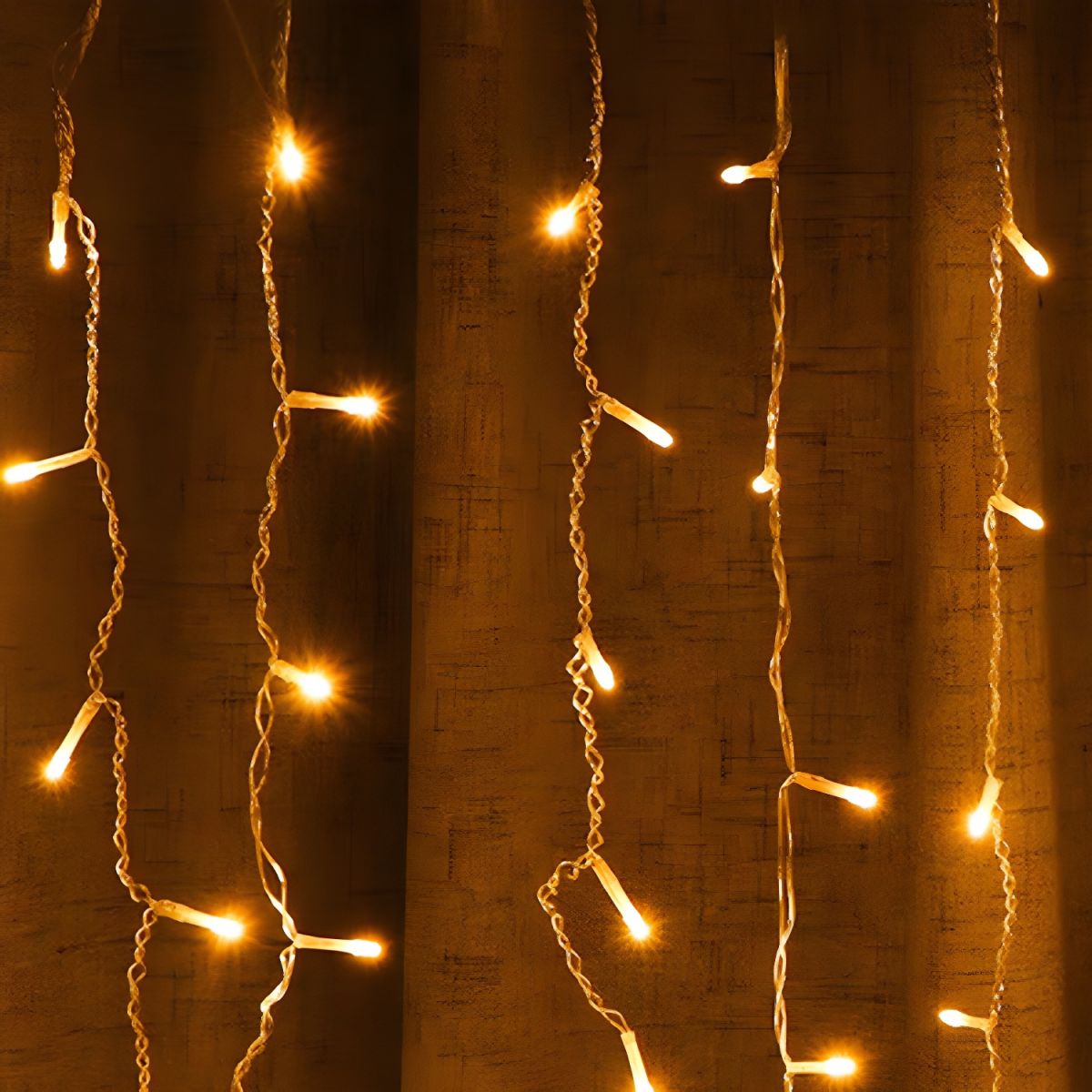 Nordic Icicles Curtain String Lights Plastic Outdoor LED Solar Christmas Light