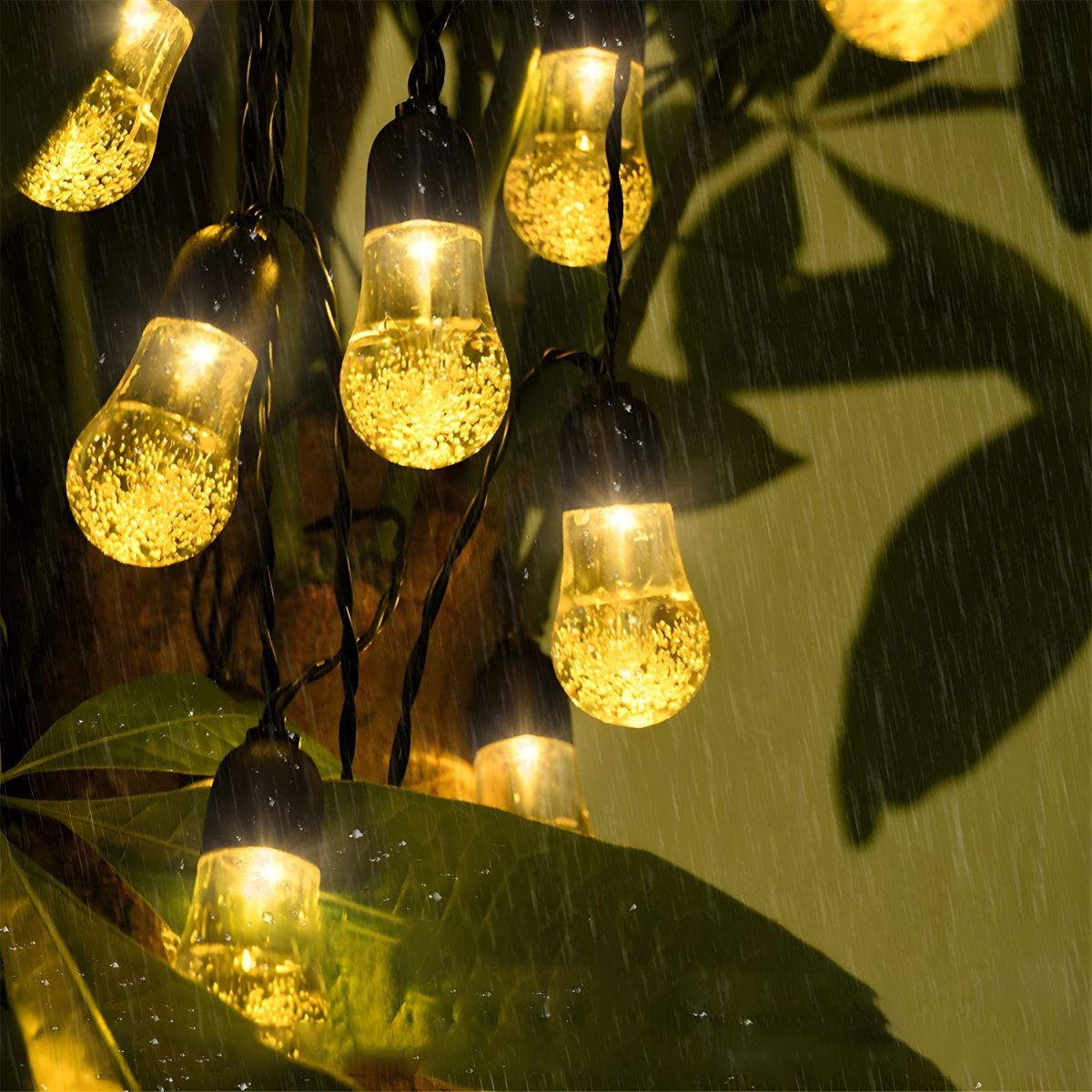 Modern Symphony LED Plastic 20-Light Global Rope Light for Garden Decorate