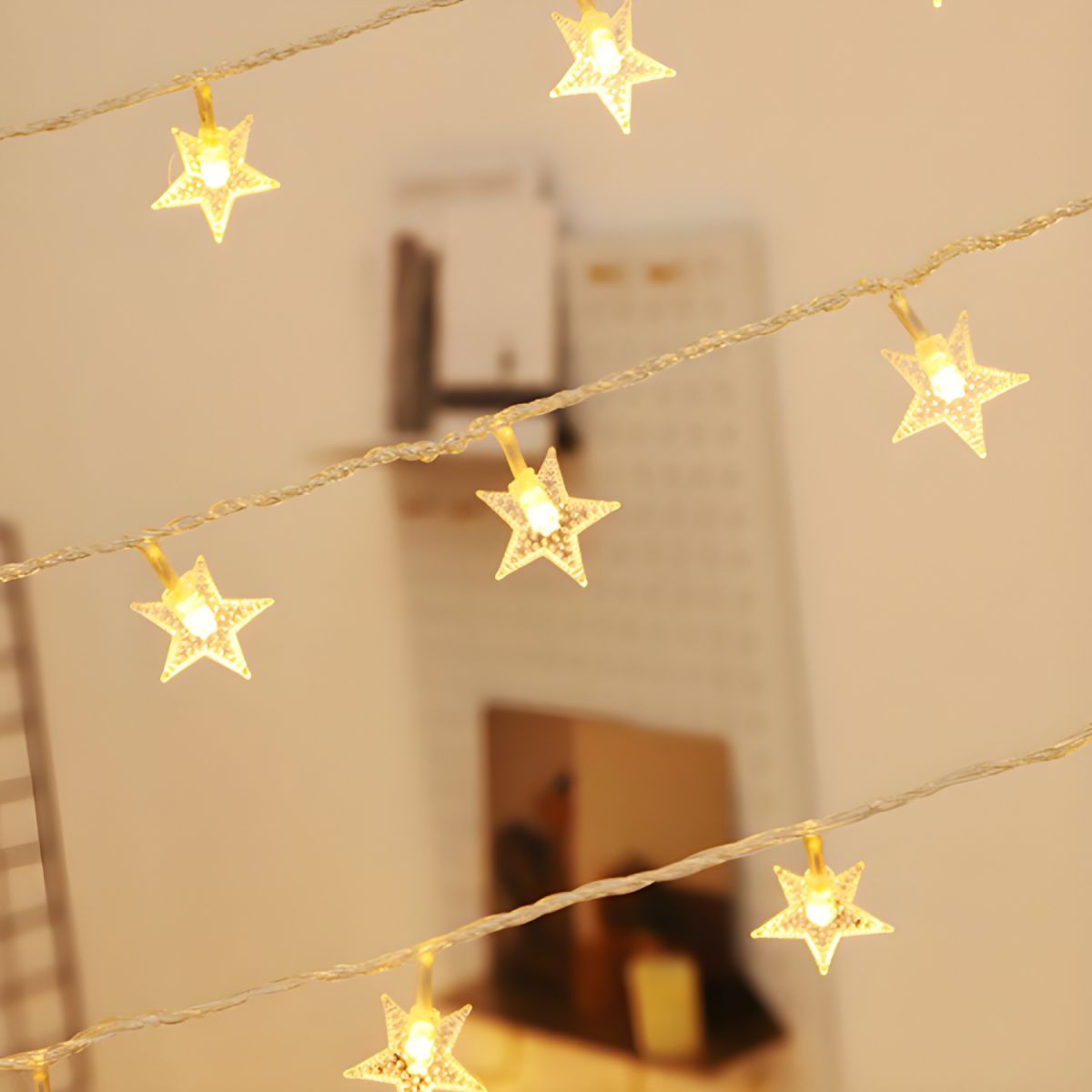 Plastic LED Decorative Lights in Modern Artistic Style Starry Outdoor Festive Lamp
