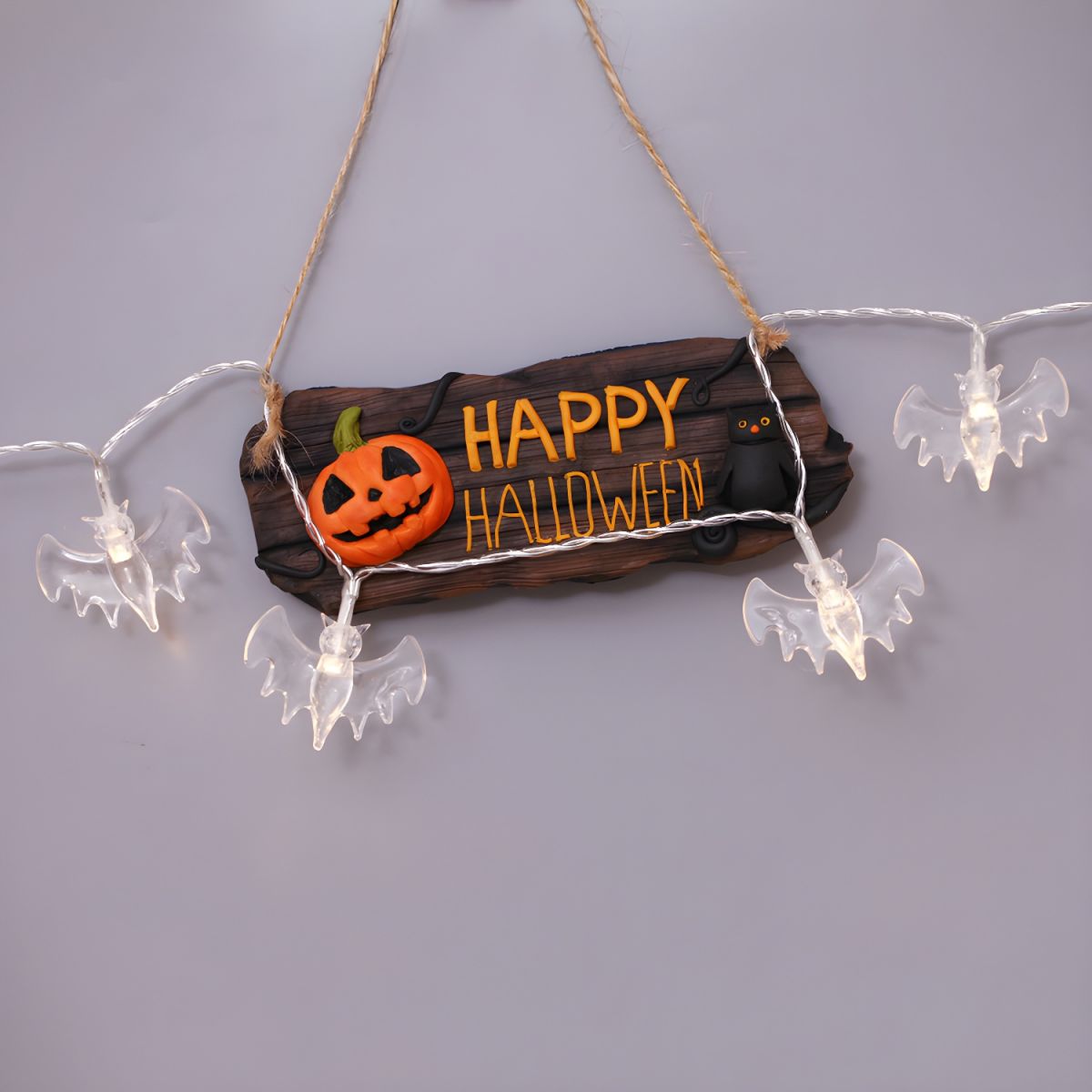 Modernist 20/40 Lights Lamp String Clear Bat LED Party Light with Plastic Shade in Warm/Multi Color Light. 8.2/16.4 Ft Long
