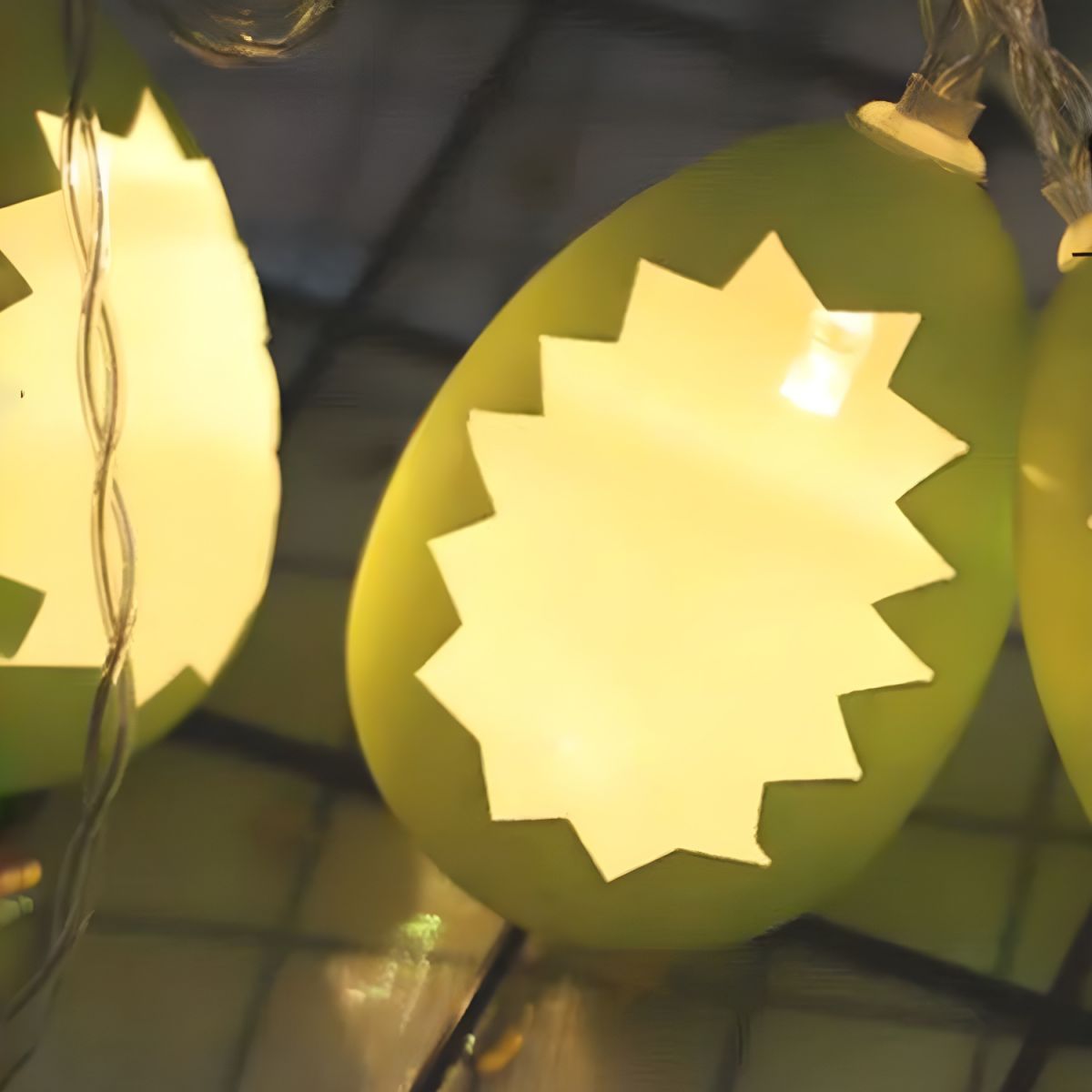 Battery Powered Easter Egg String Lamp Artistic Plastic Bedroom Festive Light