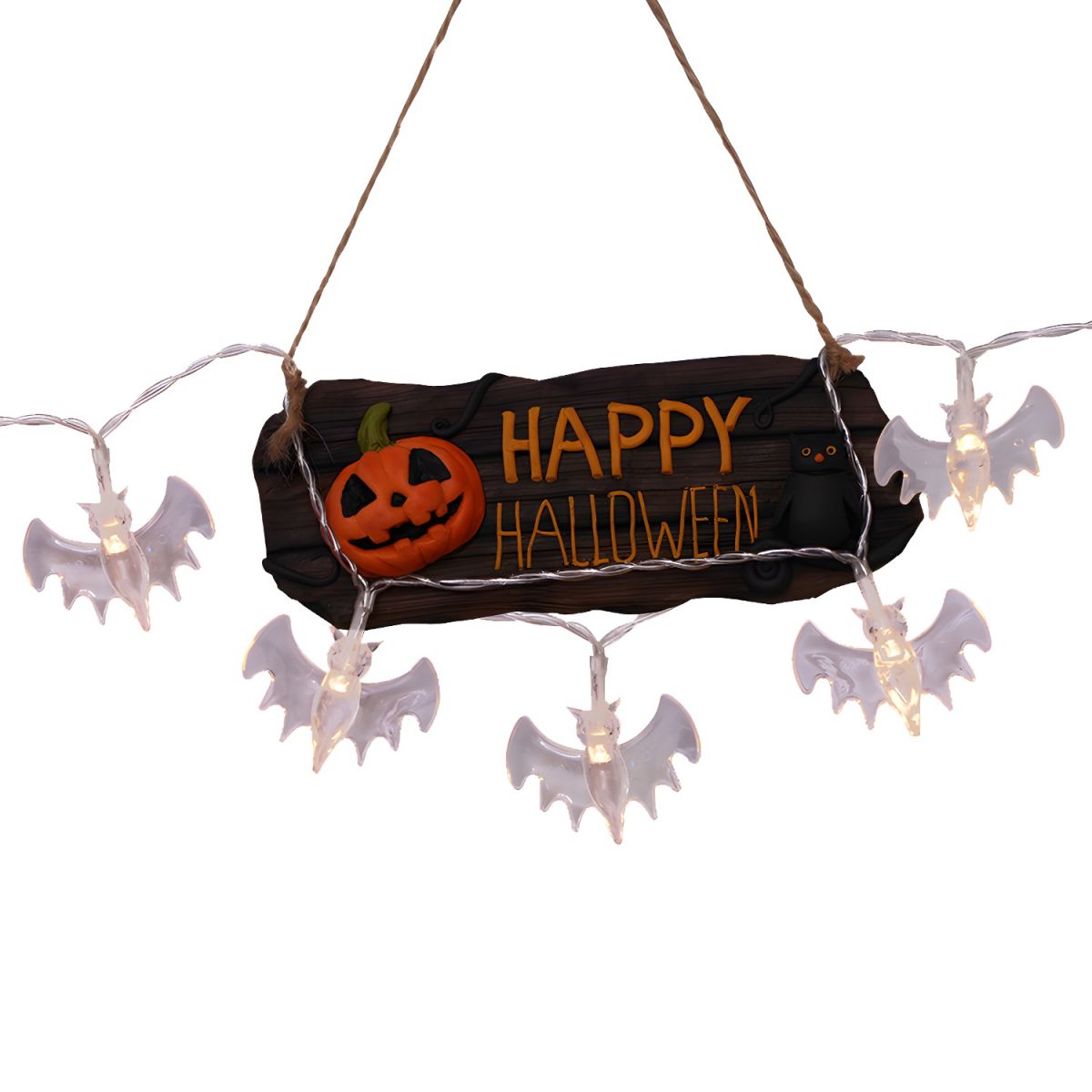 Modernist 20/40 Lights Lamp String Clear Bat LED Party Light with Plastic Shade in Warm/Multi Color Light. 8.2/16.4 Ft Long