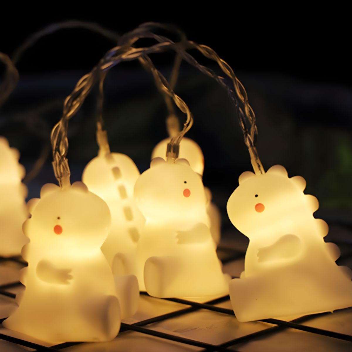 Animal LED String Lamp Cartoon Plastic Indoor Birthday Party Festive Light