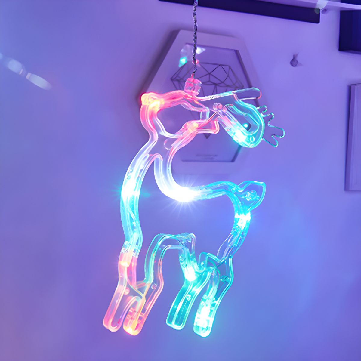 Modern Creative Rope Light Bells Copper Wire Curtain Light for Christmas Decorate