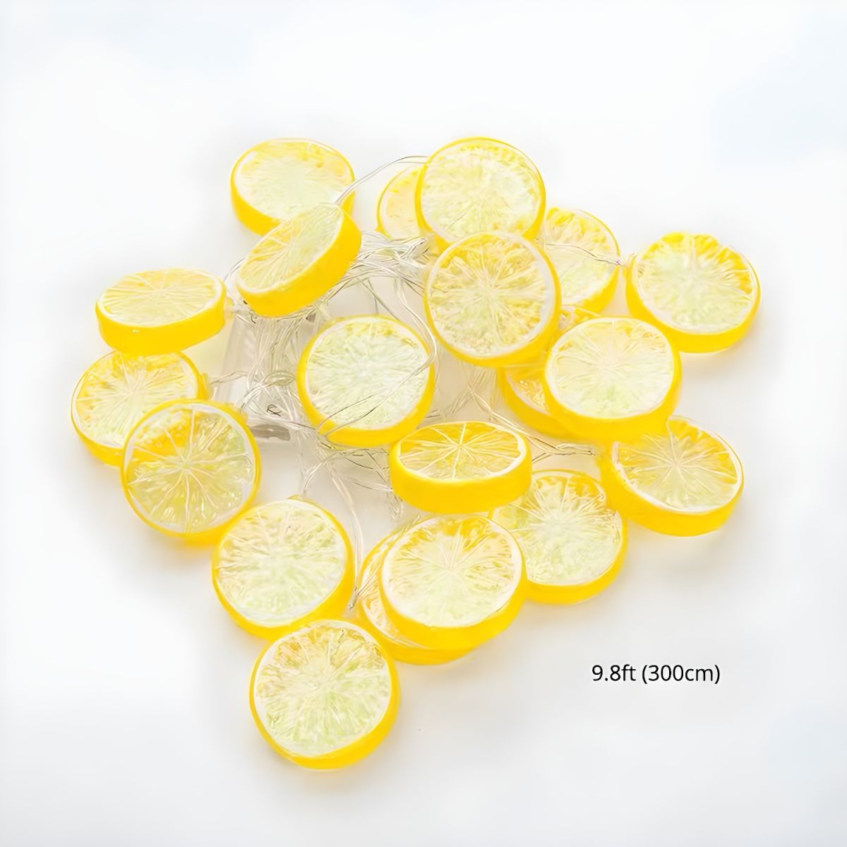 Nordic Lemon Slice String Light Set Plastic Bedroom Indoor Lighting with USB Plug