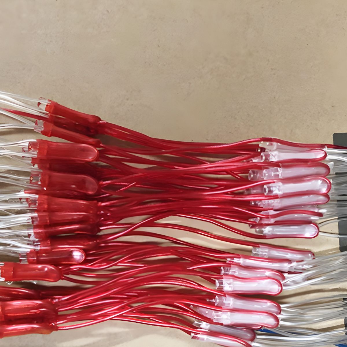 Red and Blue Flag Net String Light Decorative Plastic Solar LED Festive Light for Outdoor