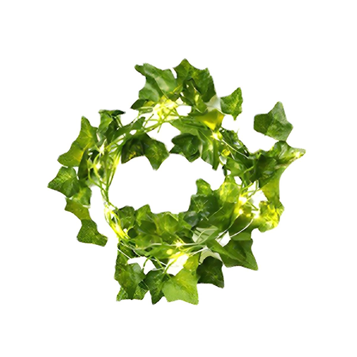 Green Maple Leaf Shaped String Lamp Decorative Plastic LED Festive Light