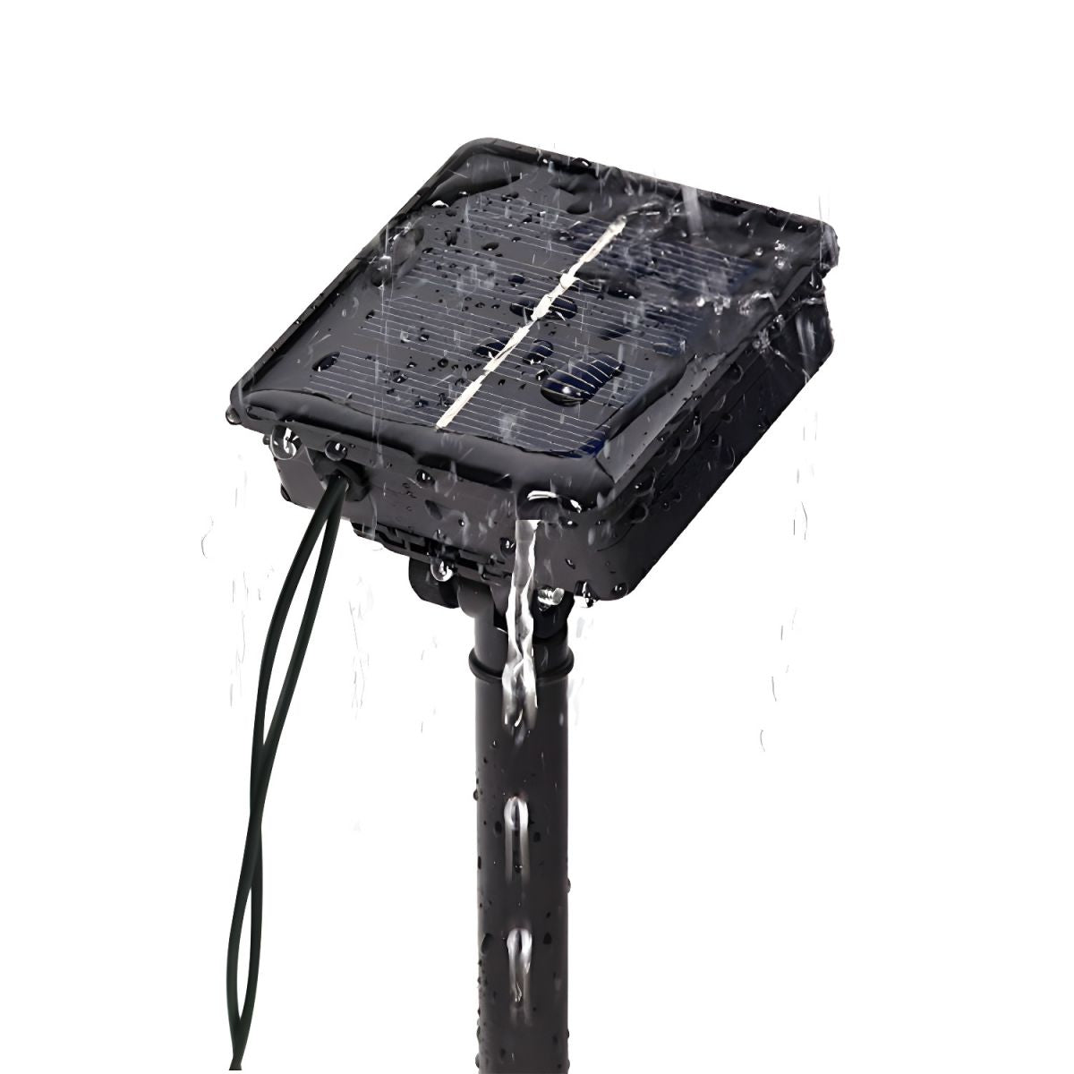 Modern Black Rope Light 50 Lights LED Global Outdoor Water Proof Light Post