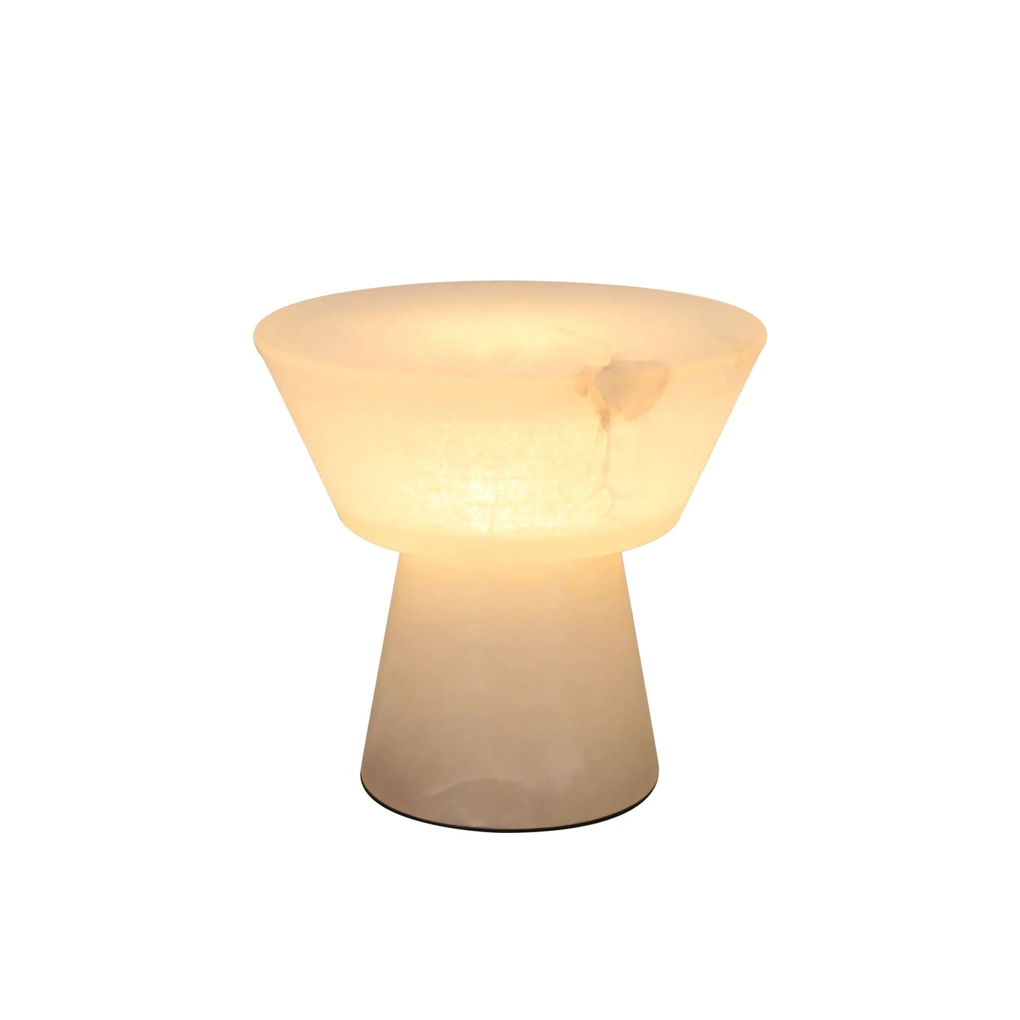 Alabaster Conical Table Lamp