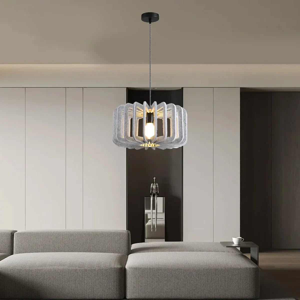 Antizer Column Shaped Birdcage Acoustic Pendant Light