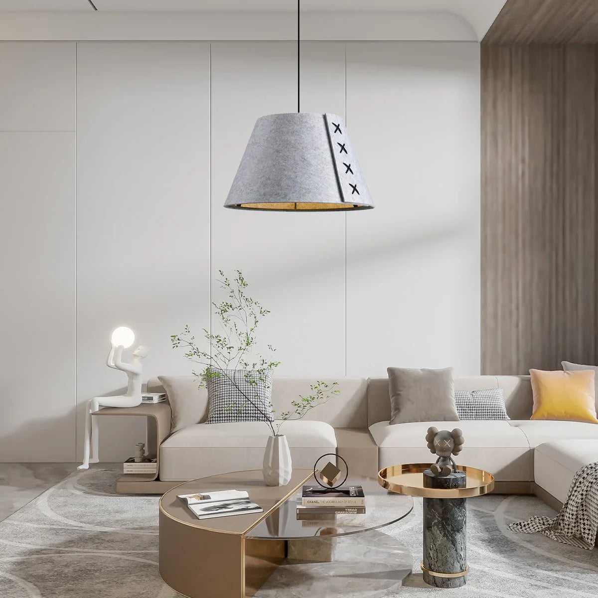 Antizer Modern Sound Absorbing Felt Pendant Light