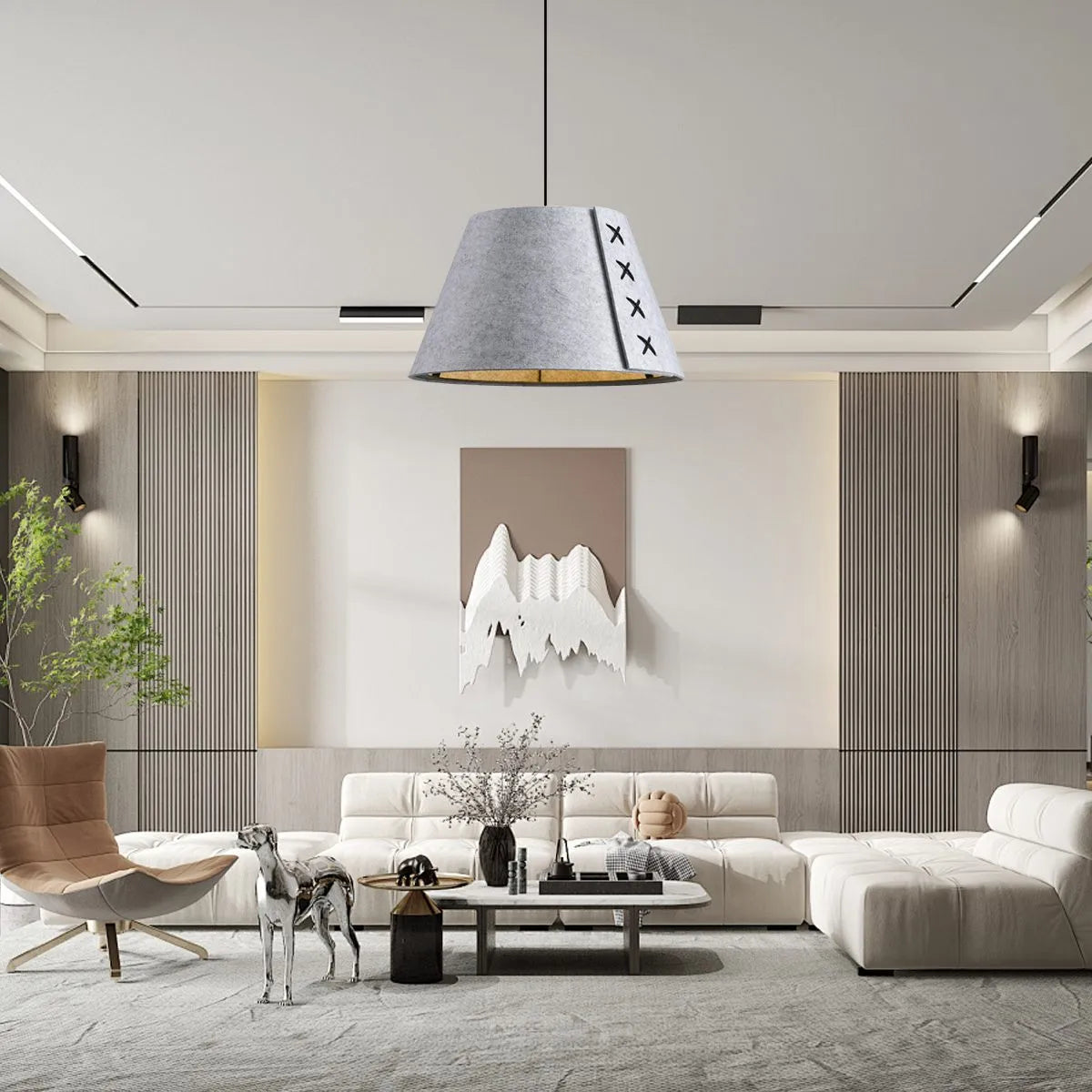 Antizer Modern Sound Absorbing Felt Pendant Light