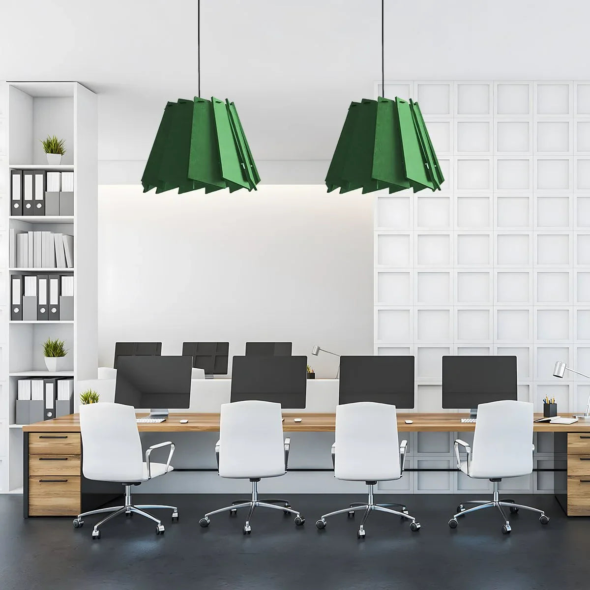 Antizer Rotating Leaf Acoustic Pendant Light for Living Room Office