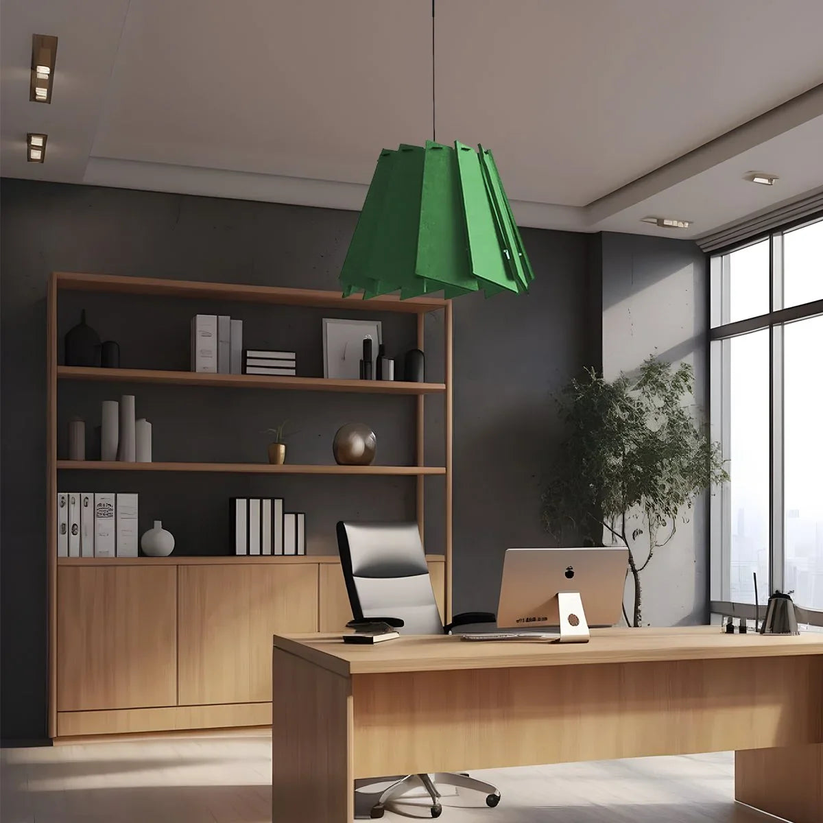 Antizer Rotating Leaf Acoustic Pendant Light for Living Room Office