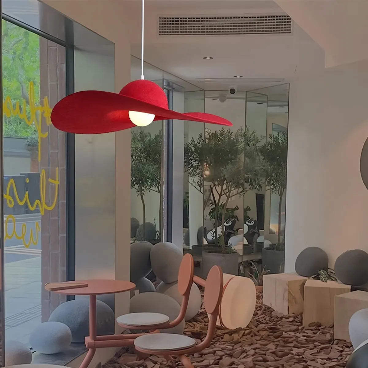 Antizer Straw Hat Acoustic Pendant Light for Dining room Living room