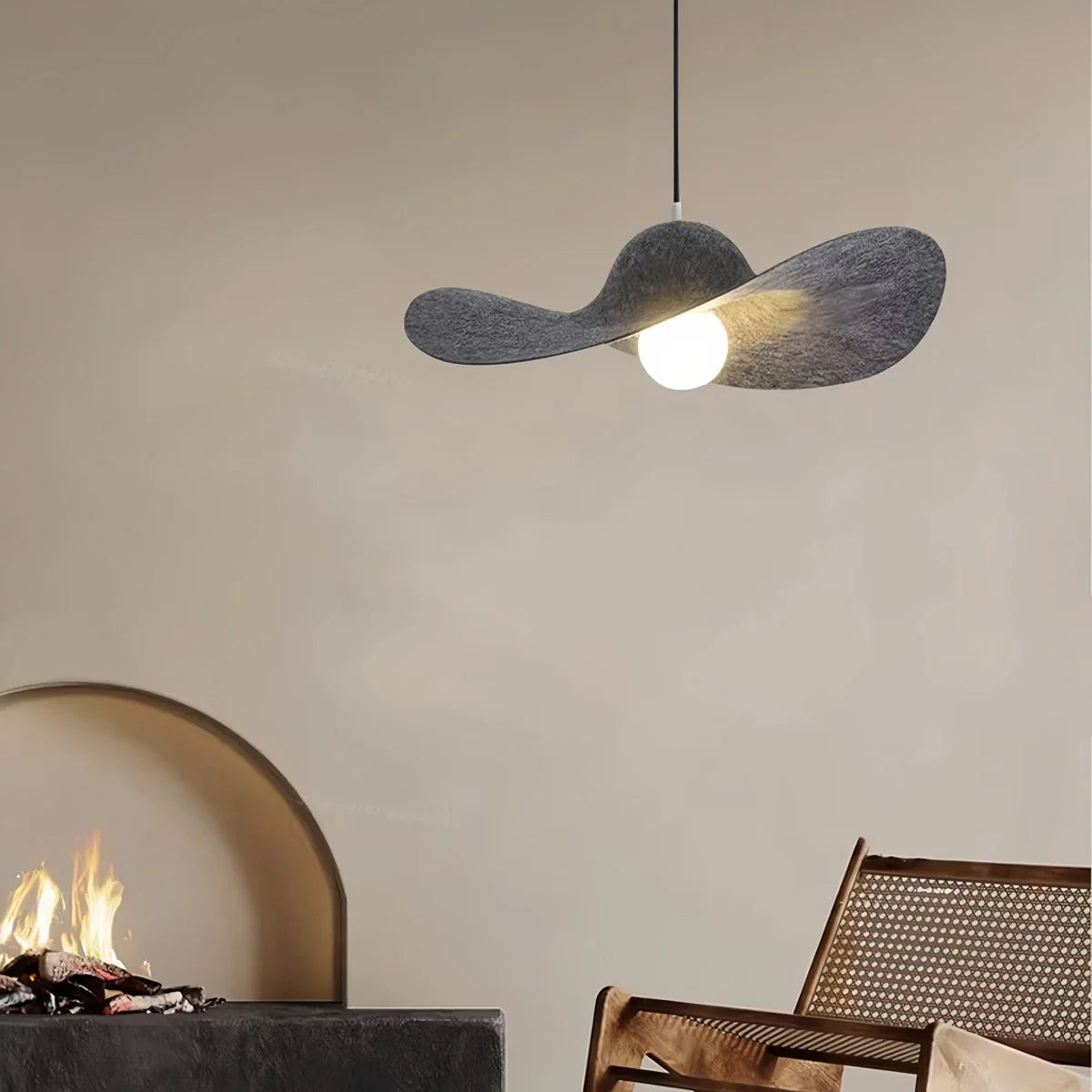 Antizer Straw Hat Acoustic Pendant Light for Dining room Living room