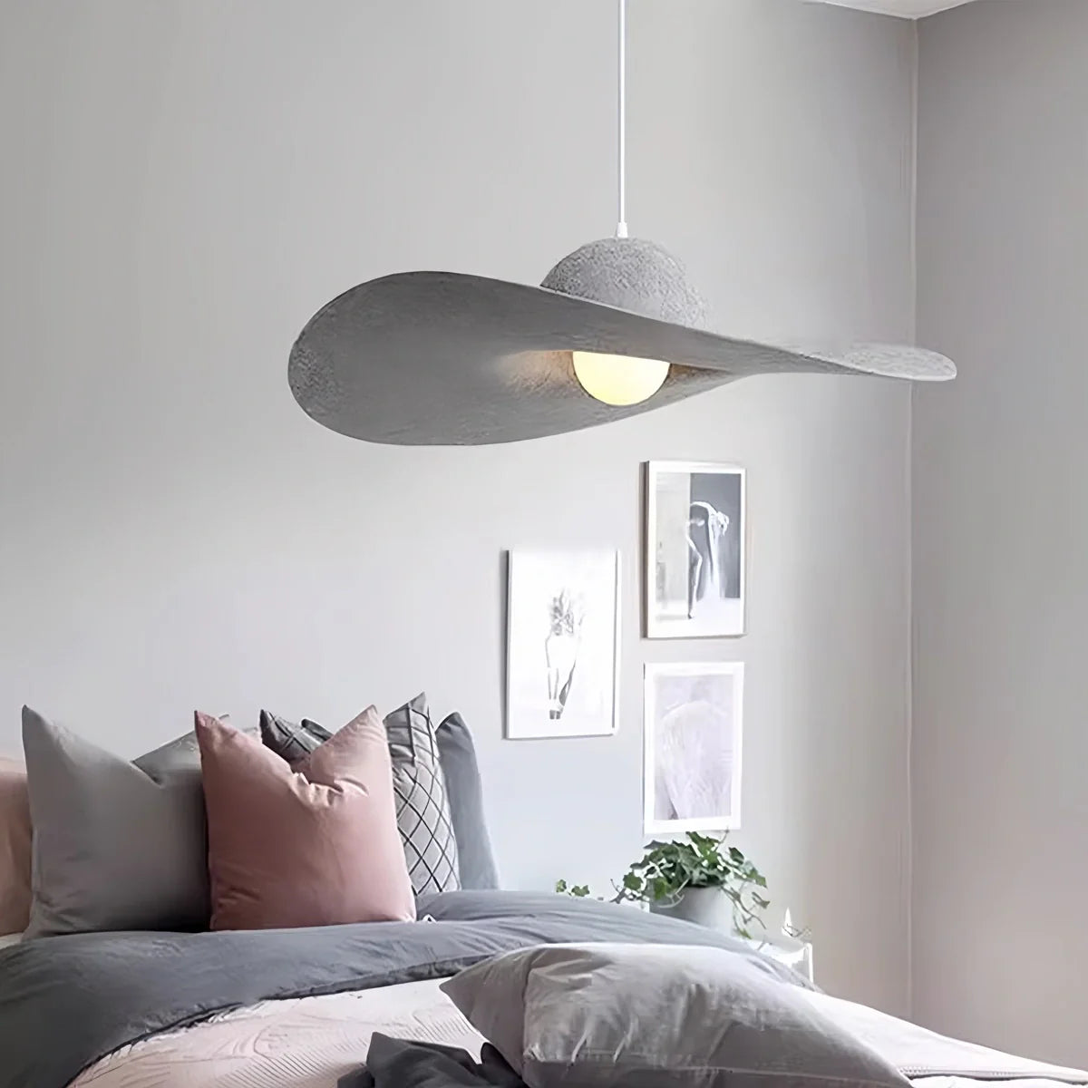 Antizer Straw Hat Acoustic Pendant Light for Dining room Living room