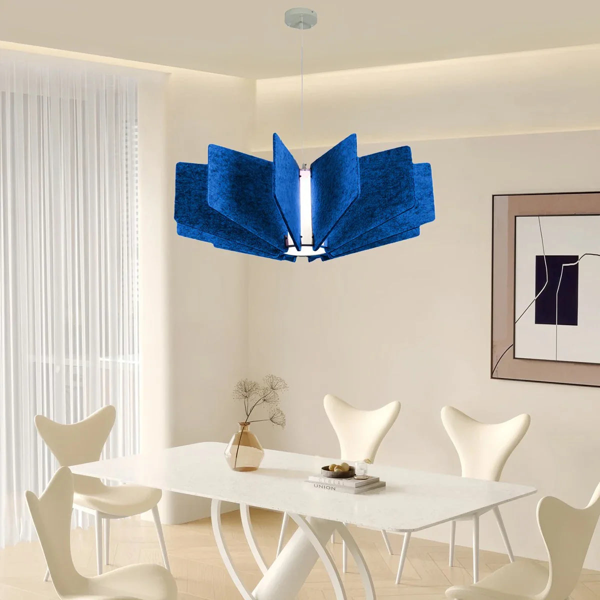 Antizer Wing Panel Acoustic Pendant Light for Living Room