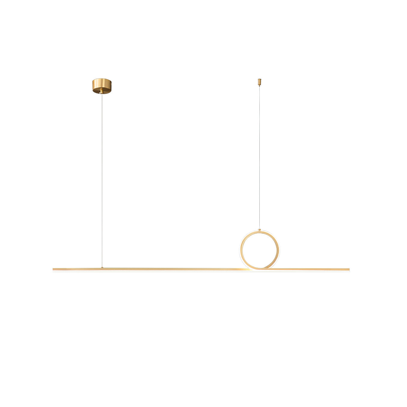 Centre Loop Linear Pendant Lamp