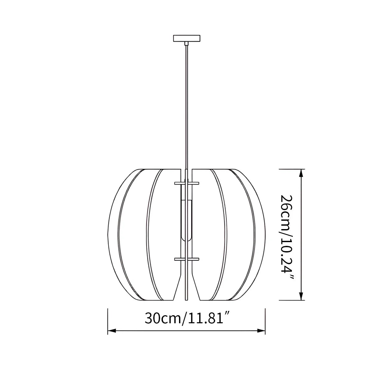Antizer Circular Arc Piece Acoustic Pendant Light