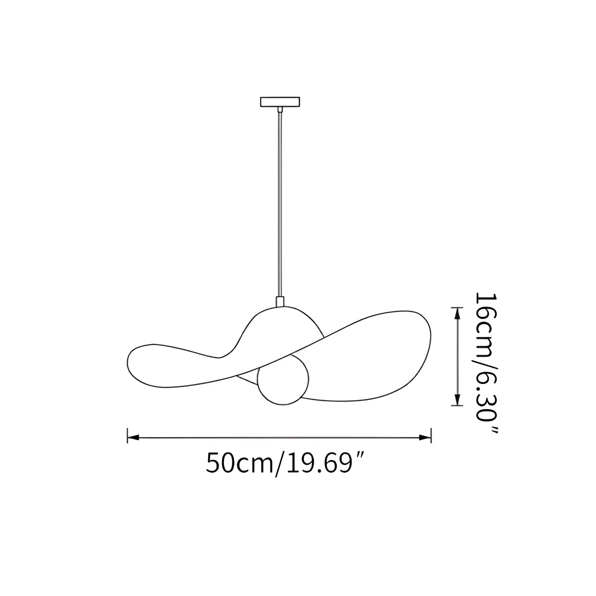 Antizer Straw Hat Acoustic Pendant Light for Dining room Living room