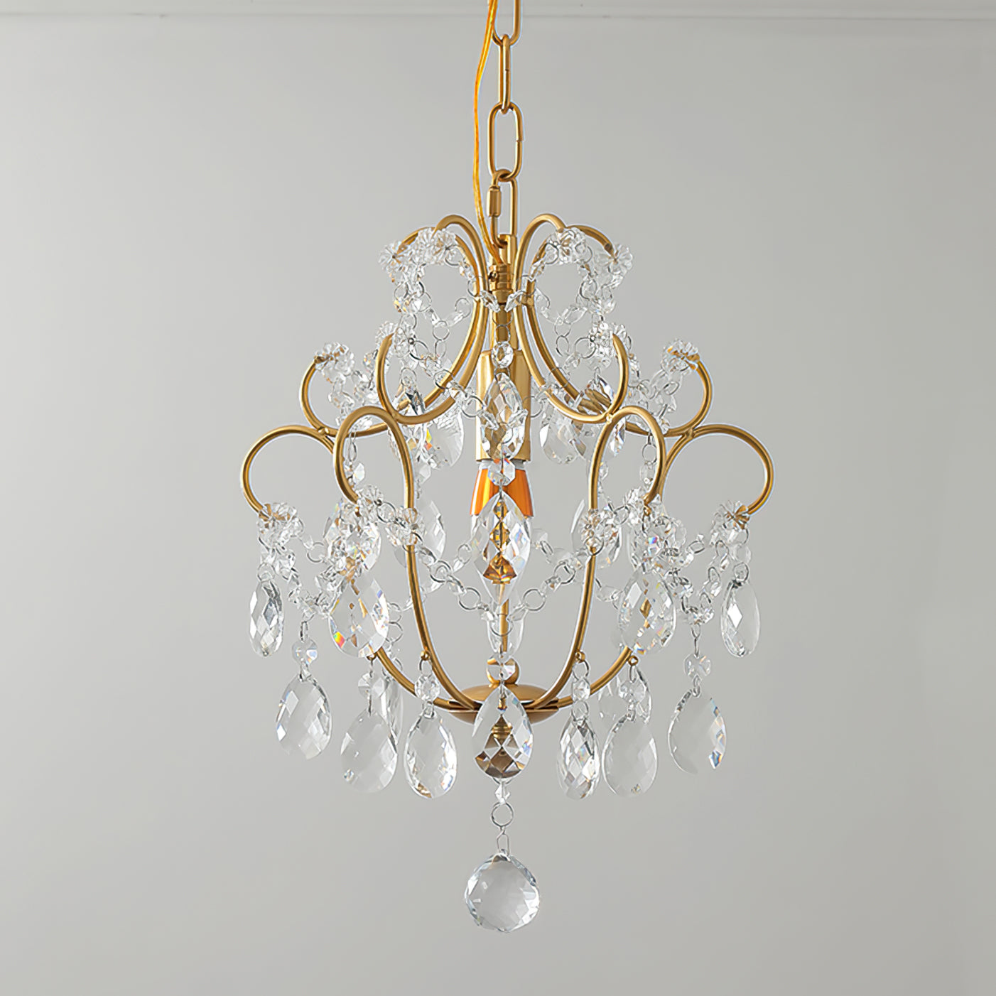 Gilded Crystal Pendant Lamp