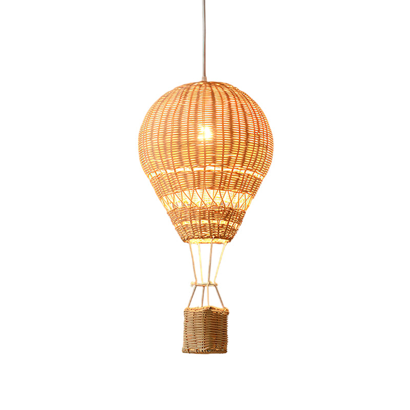 Hot Air Balloon Rattan Pendant Light