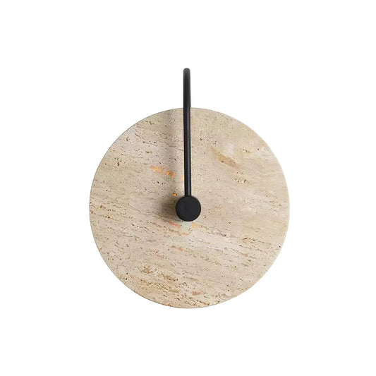 Round Travertine Wall Lamp