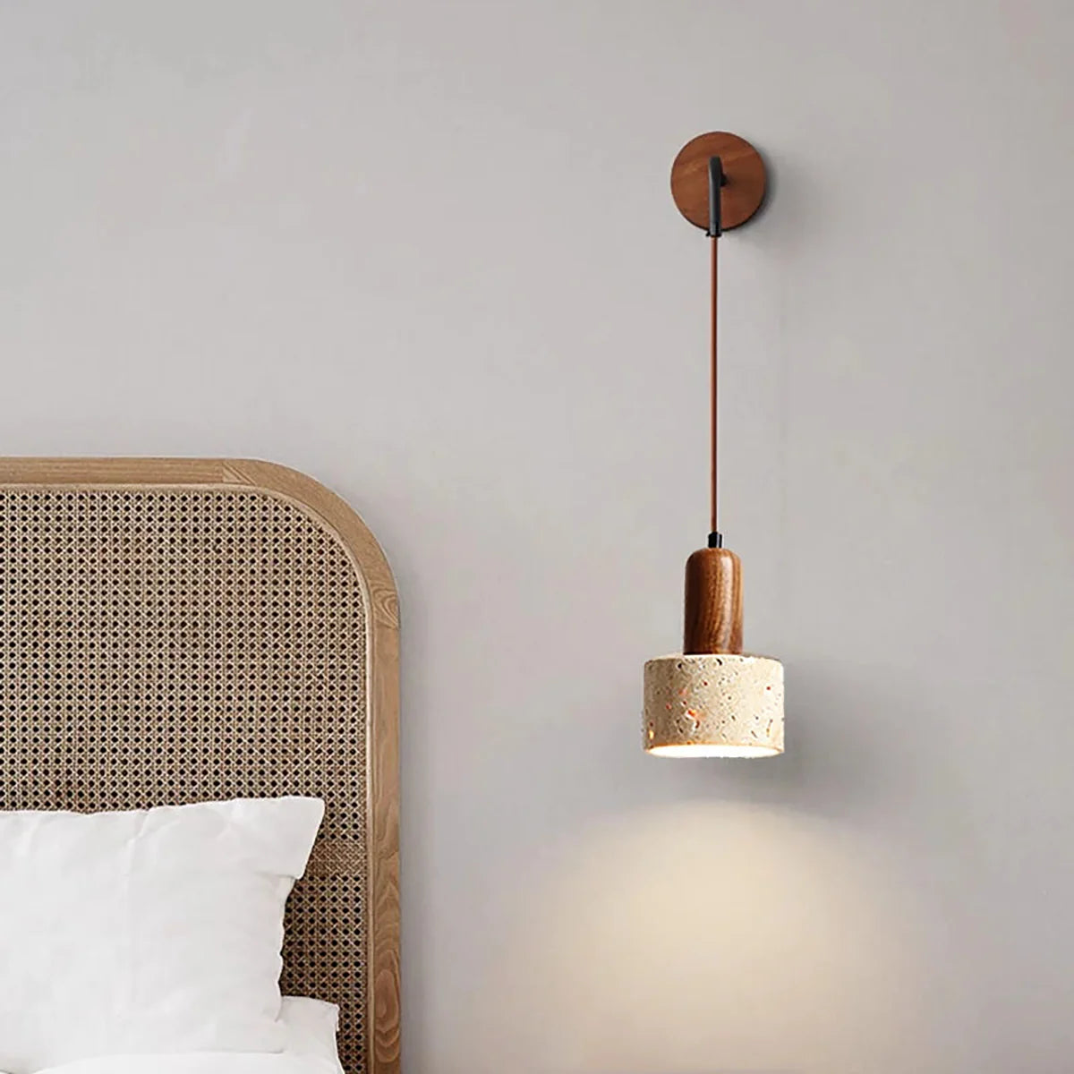 Tia Travertine Wall Lamp
