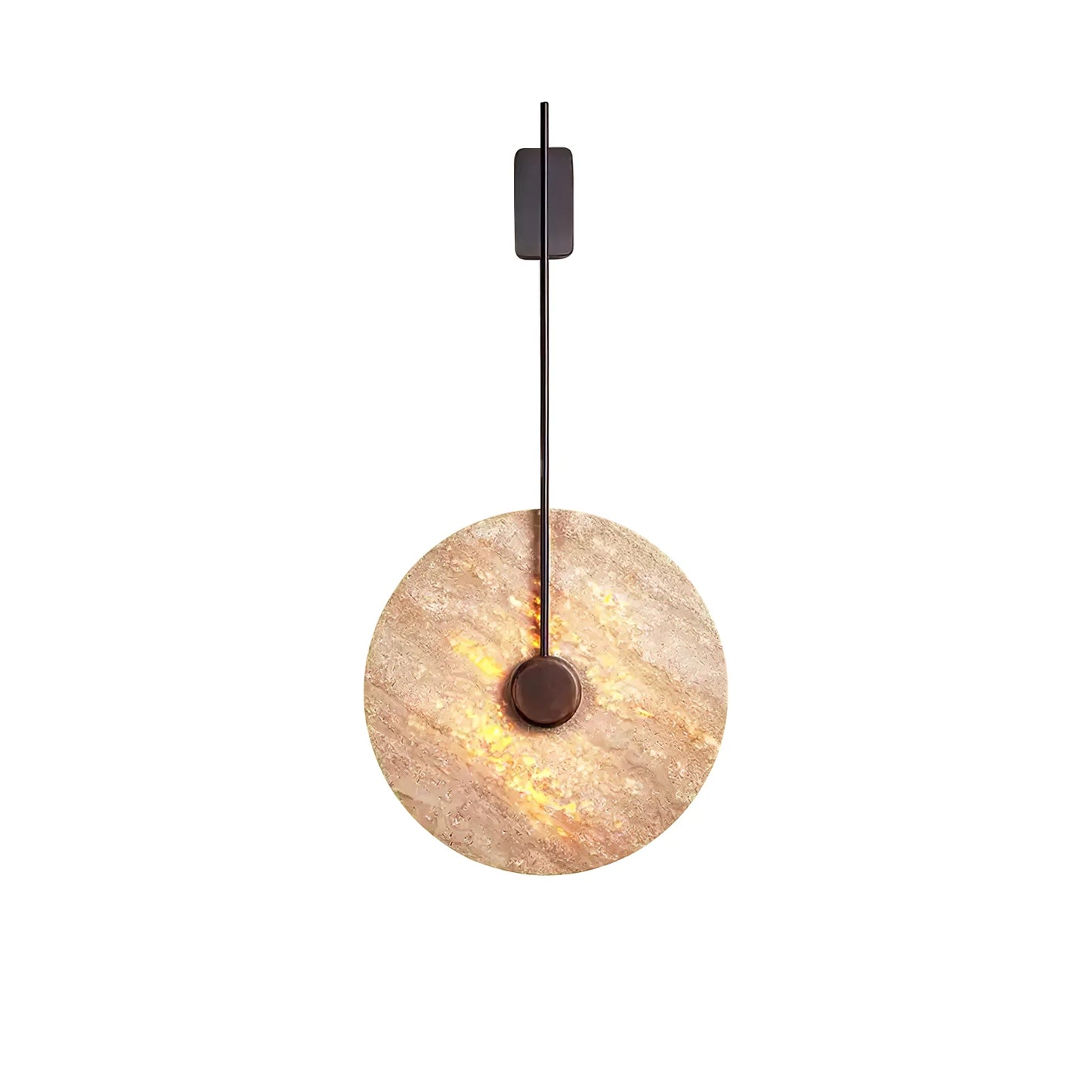 Travertine Disc Wall Lamp
