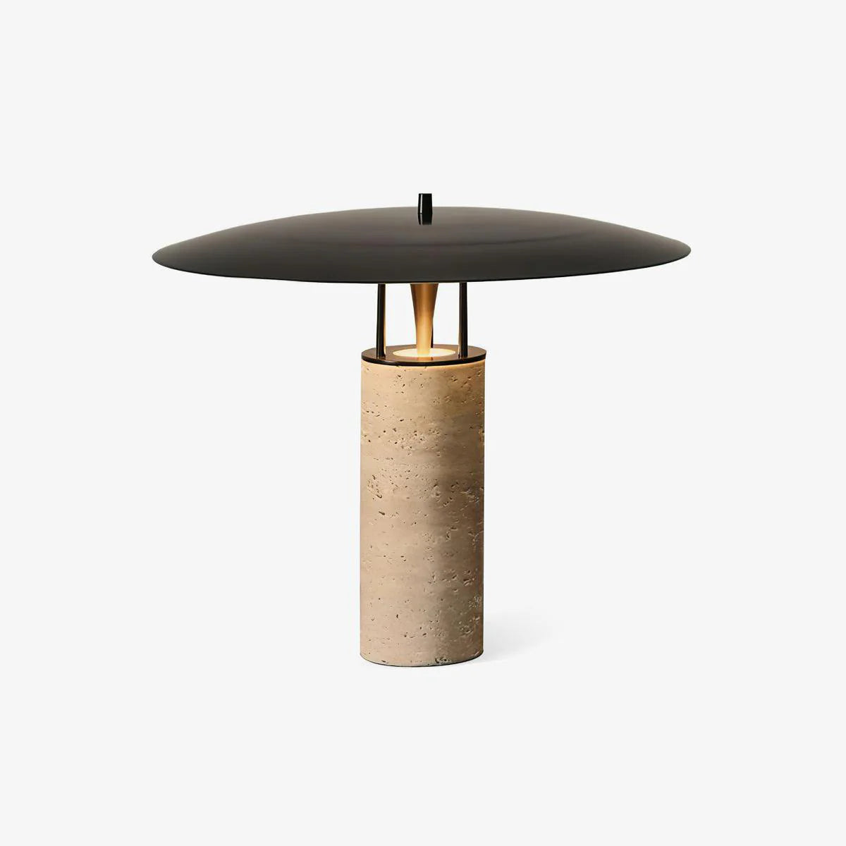 Travertine Luna Table Lamp