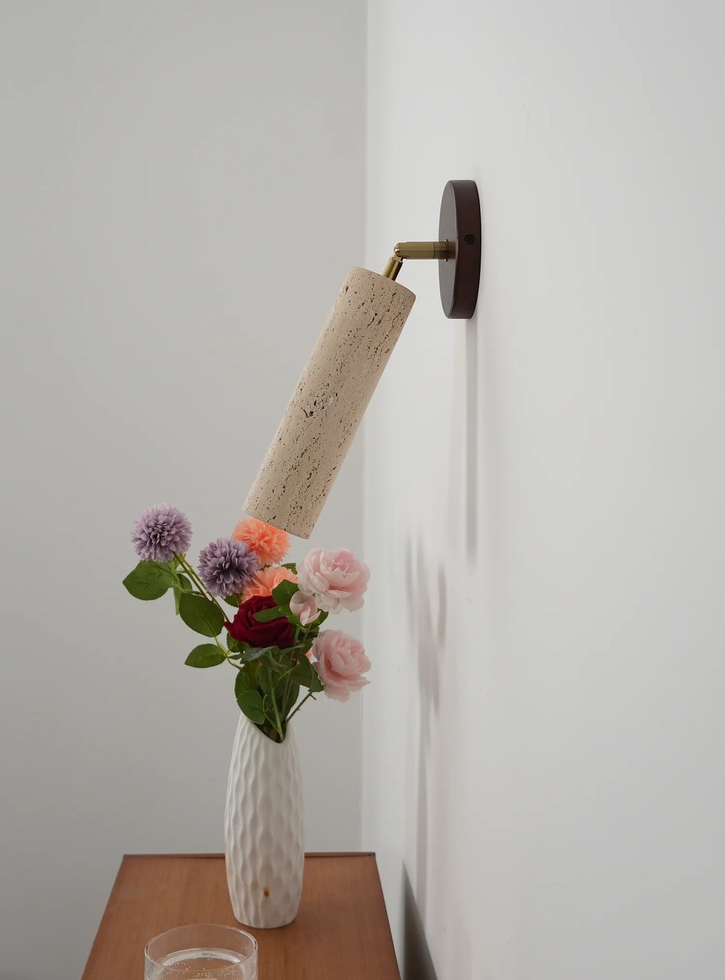 Travertine Mireille Wall Lamp