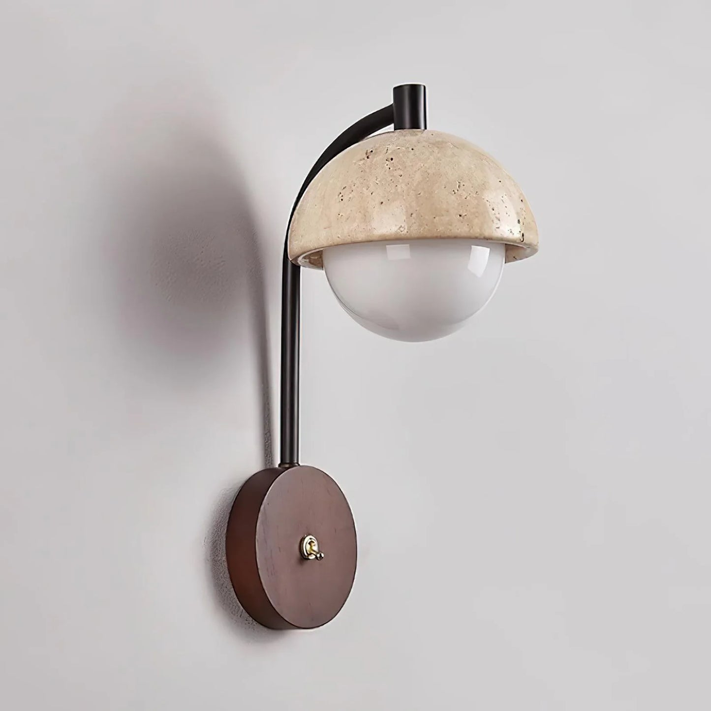 Travertine Wella Wall Lamp