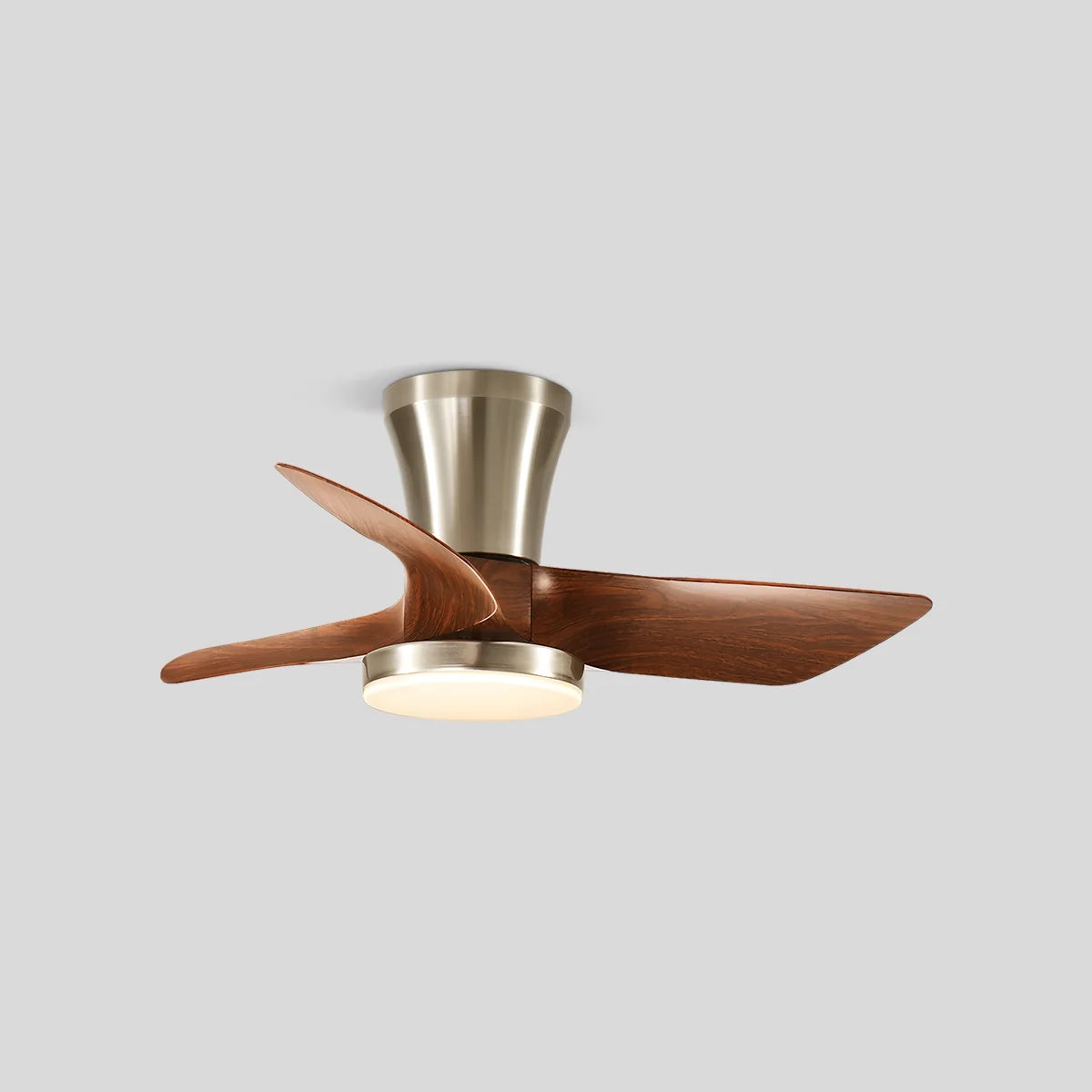 Nordic LED Ceiling Fan with Light for Living Room