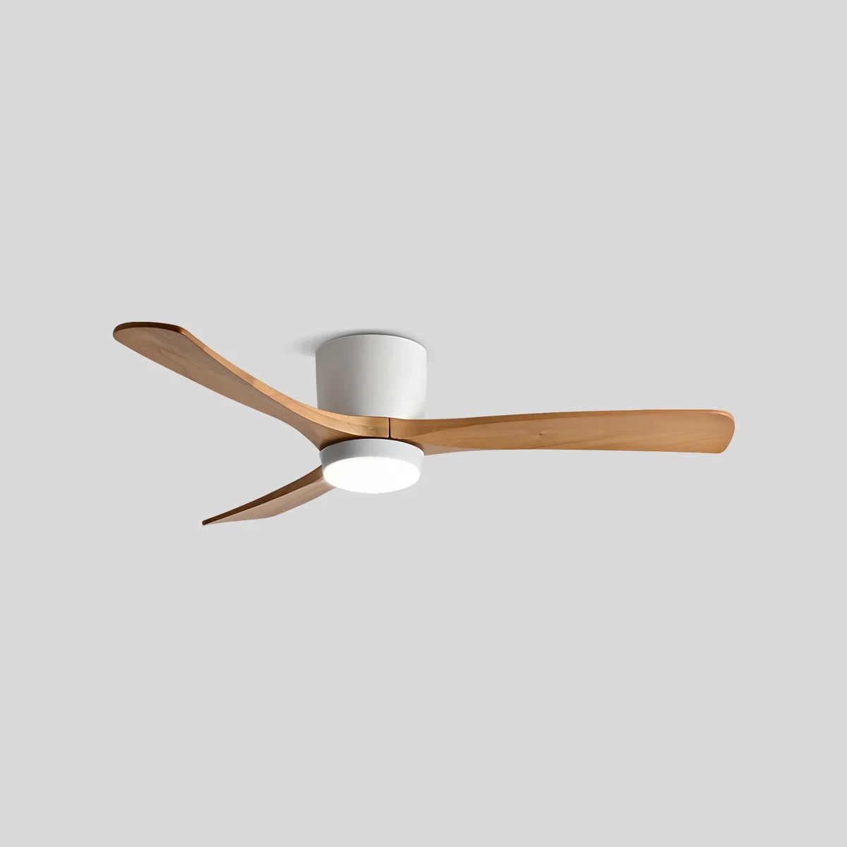 Large Low Profile Ceiling Fan with Light