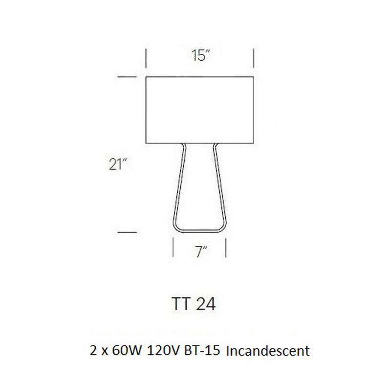 Tube Top Table Lamp
