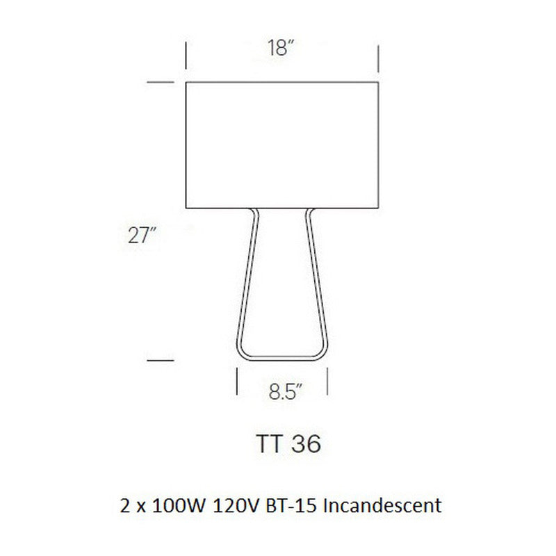 Tube Top Table Lamp